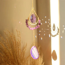 Load image into Gallery viewer, Nature Agate Crystal Chip Sun Catcher /Wind Bell