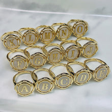 Load image into Gallery viewer, Stainless Steel 26 Letters Can Adjust Ring (a set 26pcs)  RE0005