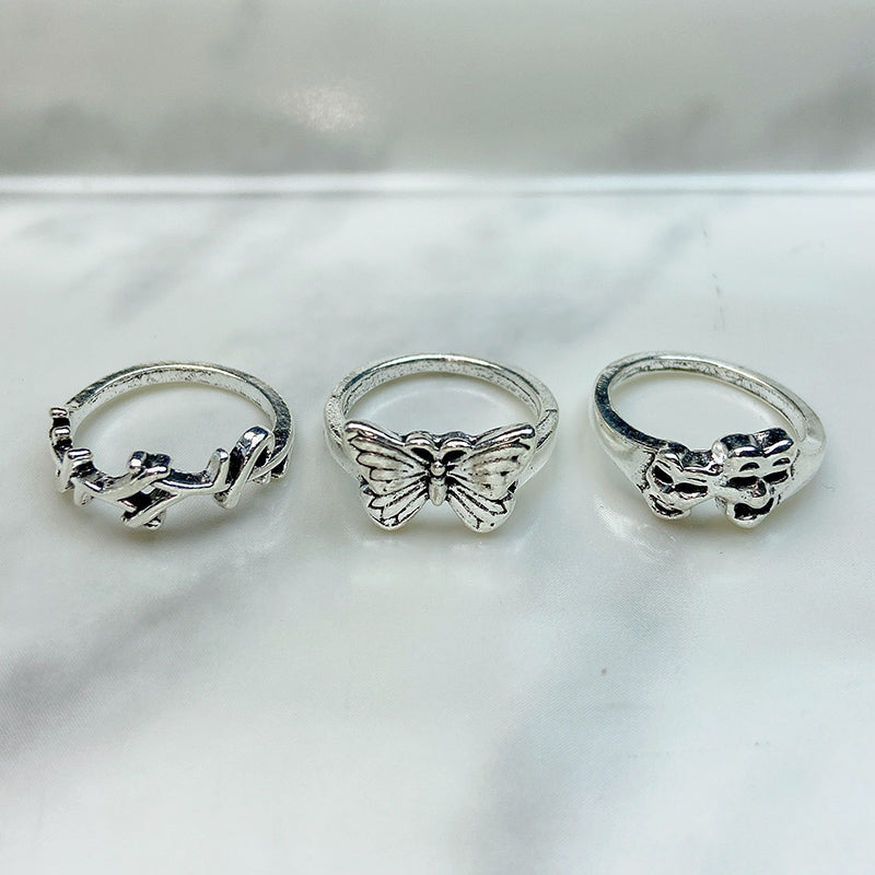 Stainless Steel Silver Series  Ring RE0014