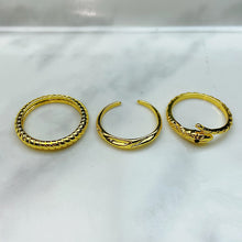 Load image into Gallery viewer, Stainless Steel Zircon Golden Series Ring (a set 9 pcs) RE0018