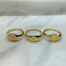 Load image into Gallery viewer, Stainless Steel Enamel  Zircon Golden Series Ring (a set 9 pcs) RE0021