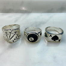 Load image into Gallery viewer, Stainless Steel Silver Series Enamel Ring  (a set 5 pcs) RE0022