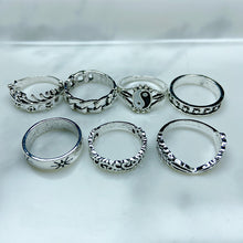 Load image into Gallery viewer, Stainless Steel Silver Series  Ring  (a set 14 pcs) RE0026