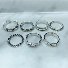 Load image into Gallery viewer, Stainless Steel Silver Series  Ring  (a set 14 pcs) RE0026