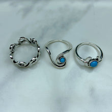 Load image into Gallery viewer, Stainless Steel Silver Series  Ring  (a set 6 pcs) RE0028