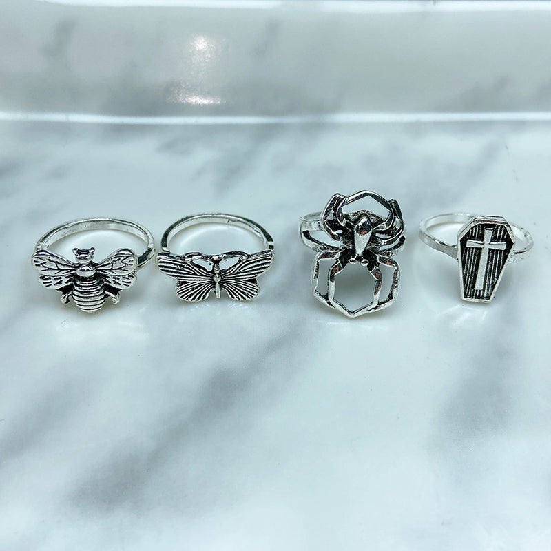 Stainless Steel Silver Series  Ring  (a set 12 pcs) RE0032