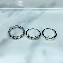 Load image into Gallery viewer, Stainless Steel Silver Series  Ring  (a set 7 pcs) RE0034