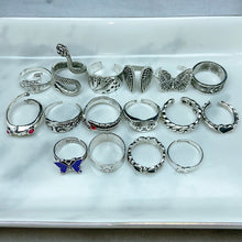 Load image into Gallery viewer, Stainless Steel Silver Series  Ring  (a set 16 pcs) RE0035