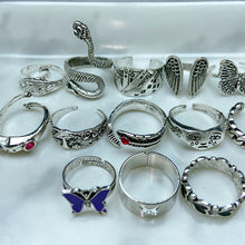 Load image into Gallery viewer, Stainless Steel Silver Series  Ring  (a set 16 pcs) RE0035