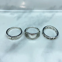 Load image into Gallery viewer, Stainless Steel Silver Series  Ring  (a set 6 pcs) RE0038