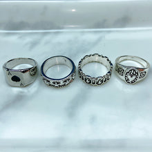 Load image into Gallery viewer, Stainless Steel Silver Series  Ring  (a set 7 pcs) RE0042