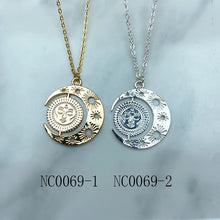 Load image into Gallery viewer, Stainless Steel  Sun Moon Pendant Necklace NC0069