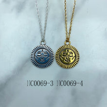 Load image into Gallery viewer, Stainless Steel  Sun Moon Pendant Necklace NC0069