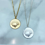 Stainless Steel Dolphin Pendant Necklace NC0072