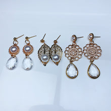 Load image into Gallery viewer, Alloy Imitation Pearl Zircon Earrings (a set 6 pairs )EE0029