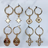 Alloy Star Earrings EE0031