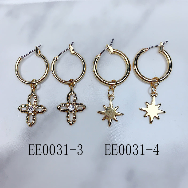 Alloy Star Earrings EE0031