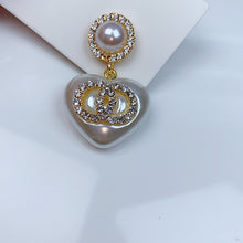 Load image into Gallery viewer, Alloy Imitation Pearl  Zircon Earrings EC0045