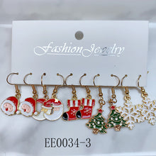 Load image into Gallery viewer, Alloy Christmas Series Earrings  (a set 5 pairs ) EE0034