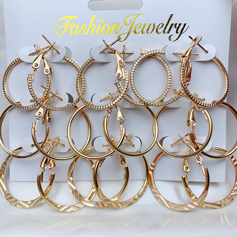 Alloy  Earrings  (a set 9 pairs ) EE0035