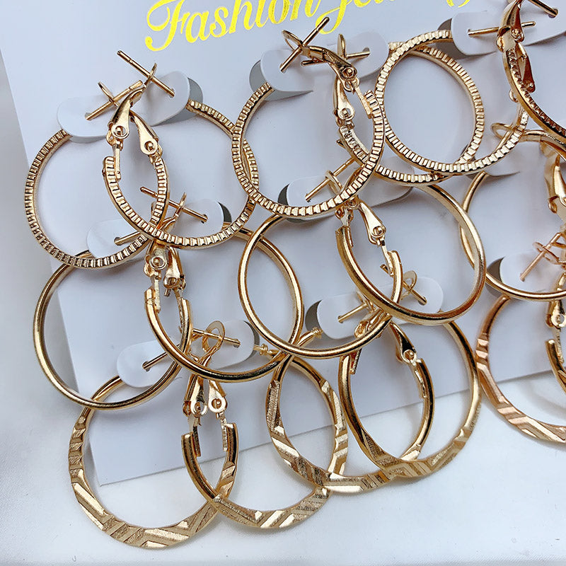 Alloy  Earrings  (a set 9 pairs ) EE0035