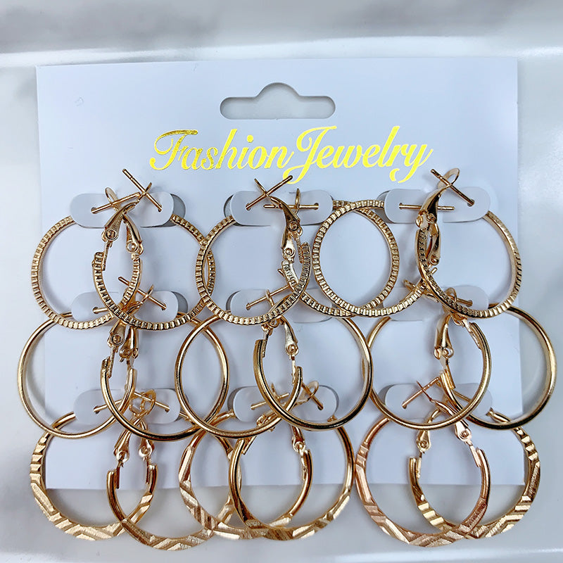 Alloy  Earrings  (a set 9 pairs ) EE0035