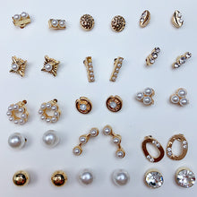 Load image into Gallery viewer, Alloy Imitation Pearl Earrings  (a set 21 pairs ) EE0036