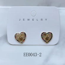 Load image into Gallery viewer, Alloy Virgin Mary Zircon Earrings EE0043