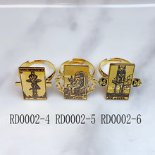 Load image into Gallery viewer, Stainless Steel Tarot Series Golden Openings Ring RD0002