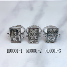 Load image into Gallery viewer, Stainless Steel Tarot series Silver Openings Ring RD0001