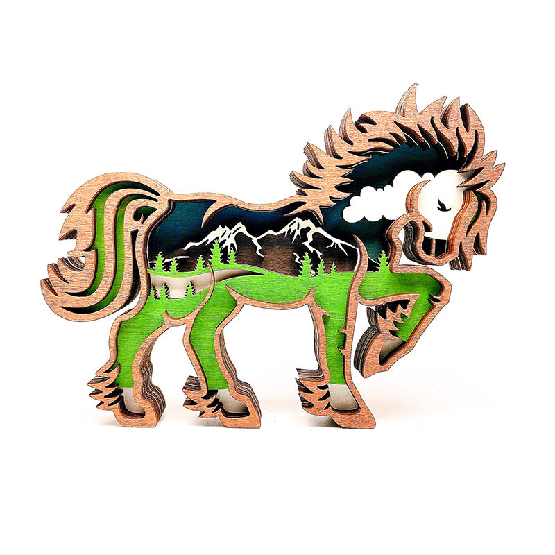 Wooden Animals Carving Free From