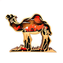 Load image into Gallery viewer, Wooden Animals Carving Free From