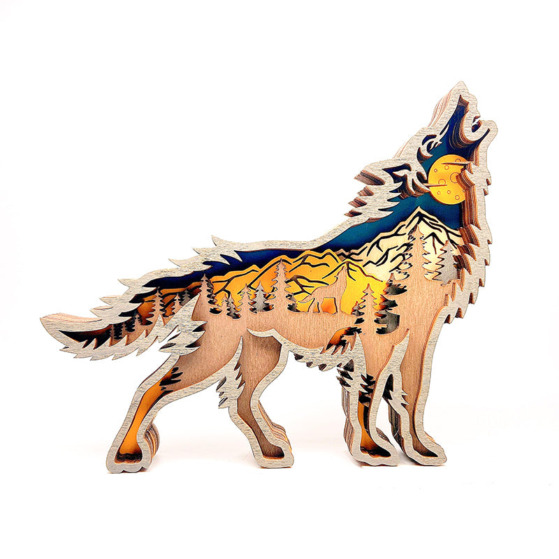 Wooden Animals Carving Free From