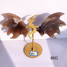 Load image into Gallery viewer, Druzy Agate Dragon Wings