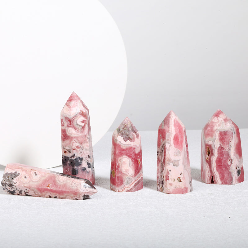 Natural Rhodochrosite Tower/Point