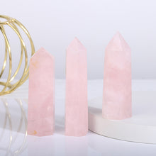 Load image into Gallery viewer, Natural Rose Quartz Tower/Point