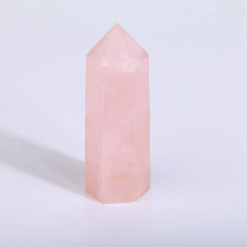 Natural Rose Quartz Tower/Point