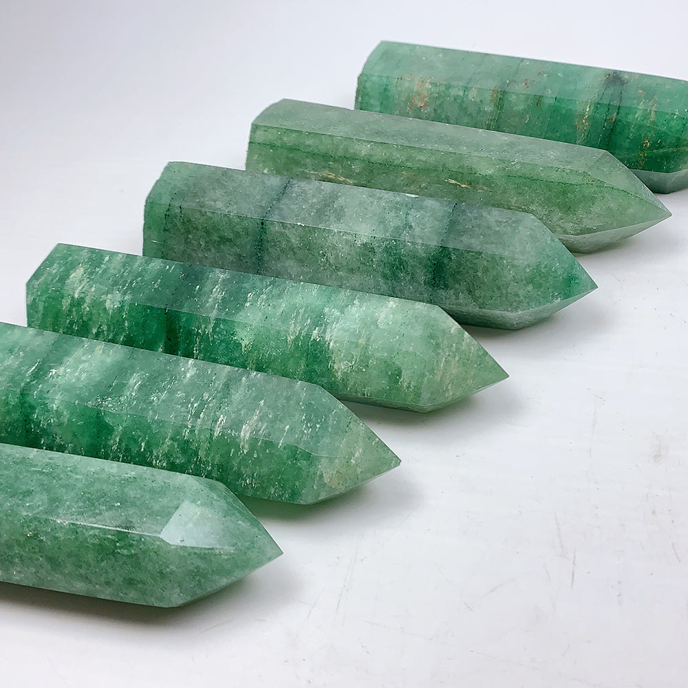 Beautiful Green Strawberry Quartz Tower/Point