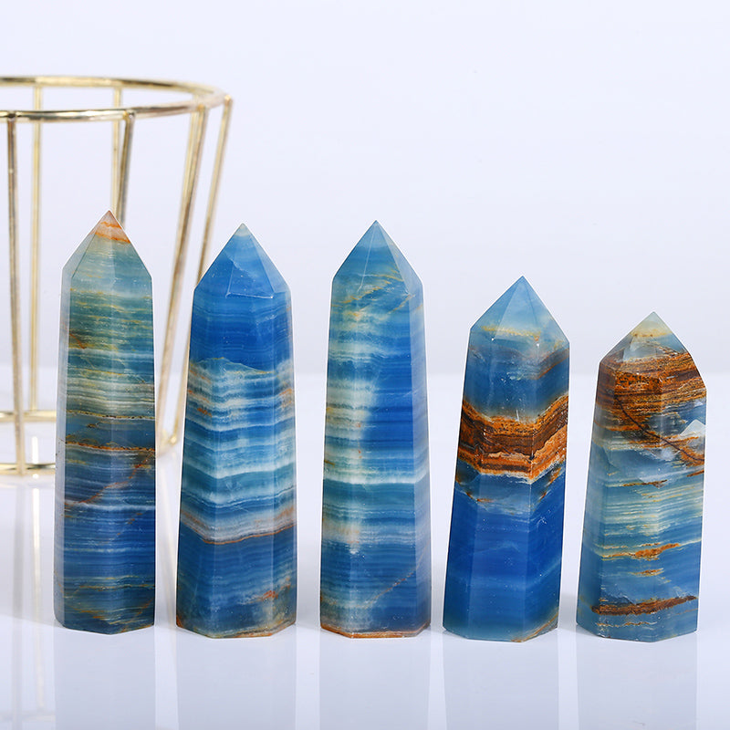 Natural Blue Onyx Tower/Point