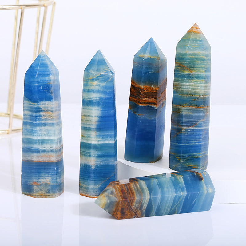 Natural Blue Onyx Tower/Point