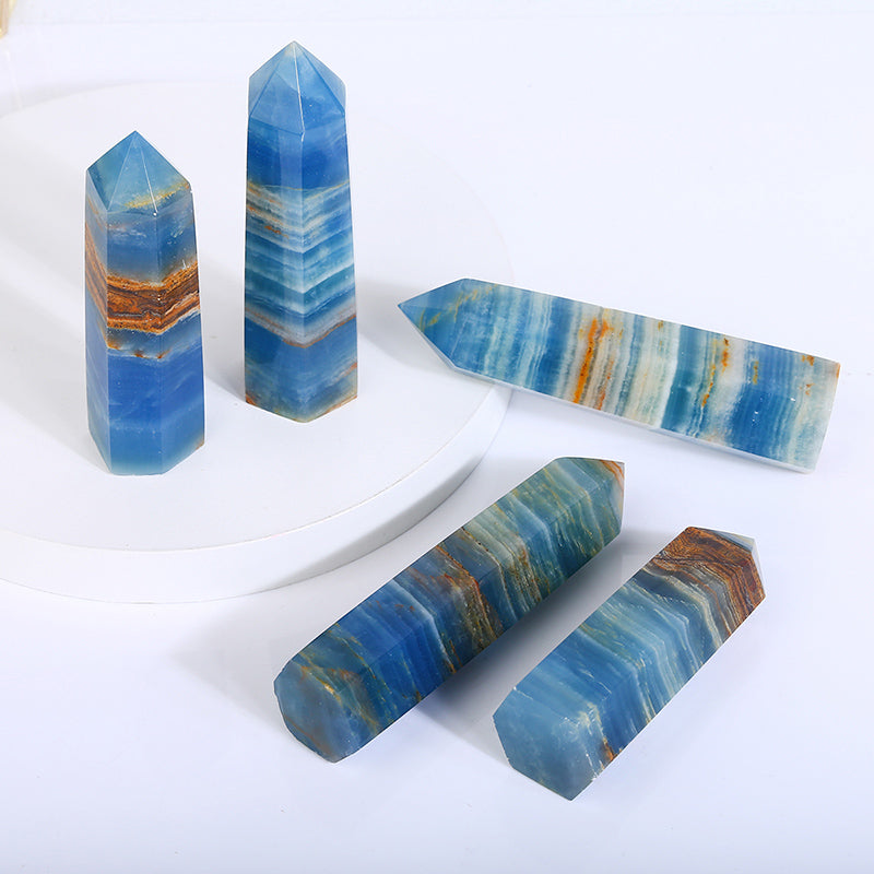 Natural Blue Onyx Tower/Point