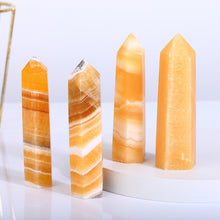 Load image into Gallery viewer, Natural Orange Calcite Tower/Point