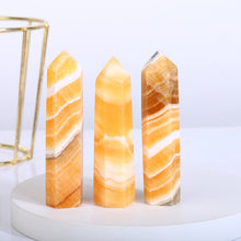 Load image into Gallery viewer, Natural Orange Calcite Tower/Point