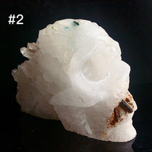 Load image into Gallery viewer, Beautiful Clear Quartz Cluster Skulls