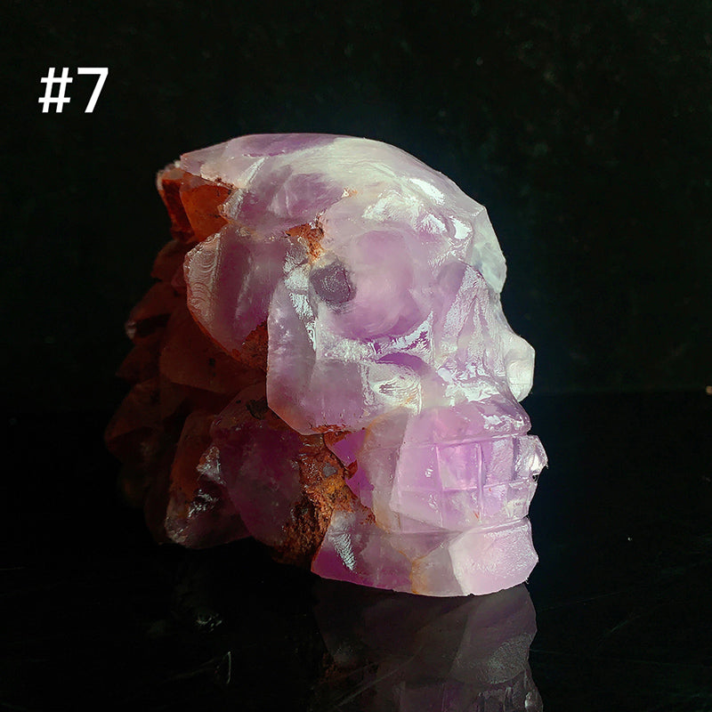 Beautiful Amethyst Cluster Skulls