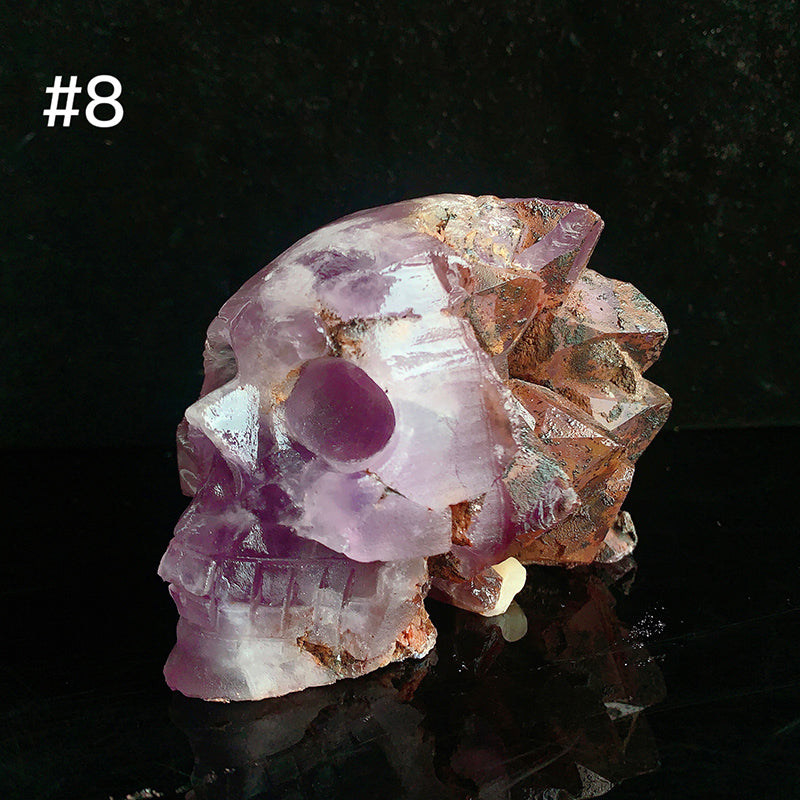 Beautiful Amethyst Cluster Skulls