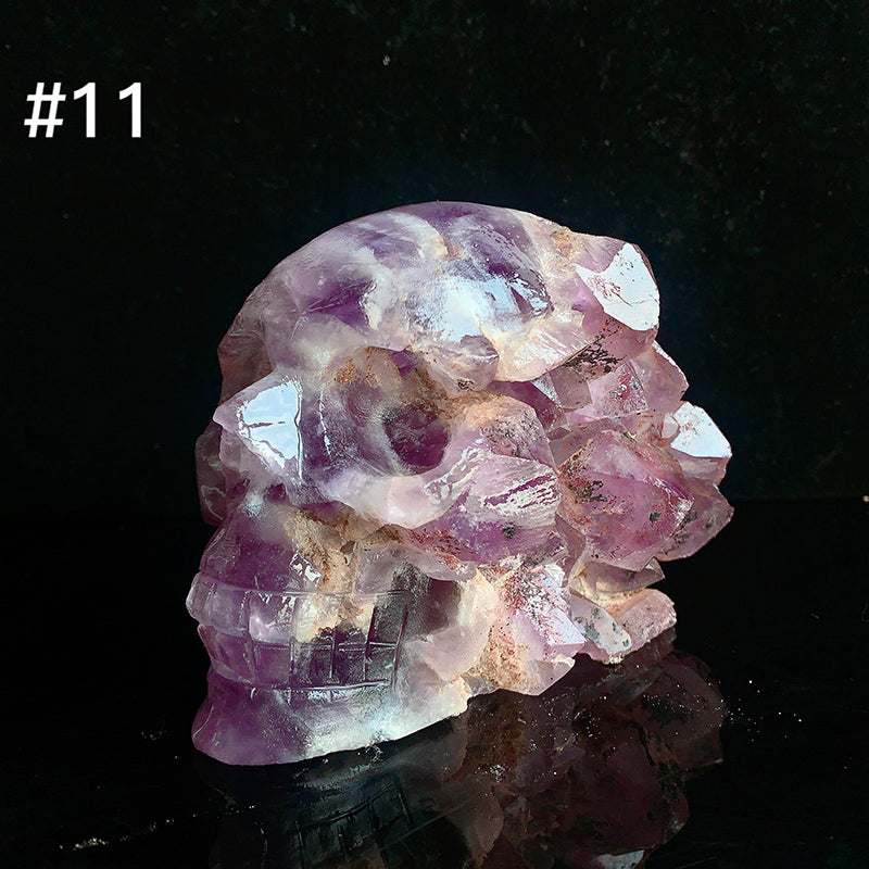 Beautiful Amethyst Cluster Skulls