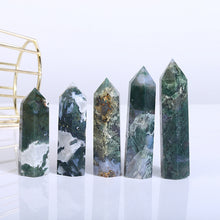 Load image into Gallery viewer, Beautiful Moss Agate Tower/Point