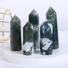 Load image into Gallery viewer, Beautiful Moss Agate Tower/Point