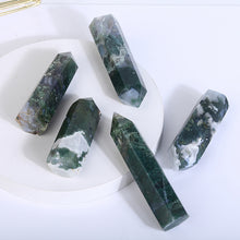 Load image into Gallery viewer, Beautiful Moss Agate Tower/Point